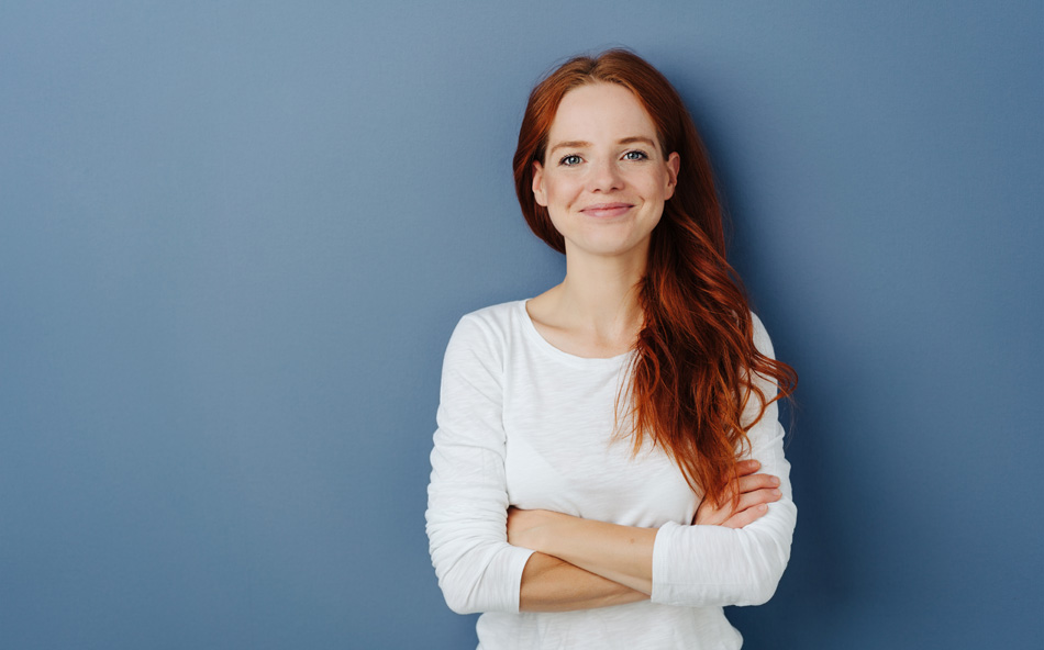 Eine Bewerberin weiß nach dem Bewerbungstraining wie sie nach einen Job sucht und fühlt sich selbstbewusst.